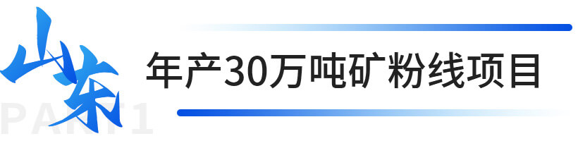 山東年產(chǎn)30萬噸礦粉線項(xiàng)目